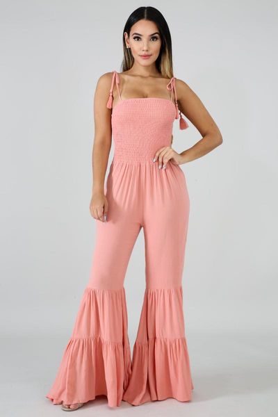 women's jumpsuits & rompers uideazone 2021 arrival summer solid color sling strapless lotus leaf big horn jumpsuit, Black;white
women's jumpsuits & rompers uideazone 2021 arrival summer solid color sling strapless lotus leaf big horn jumpsuit, Black;white