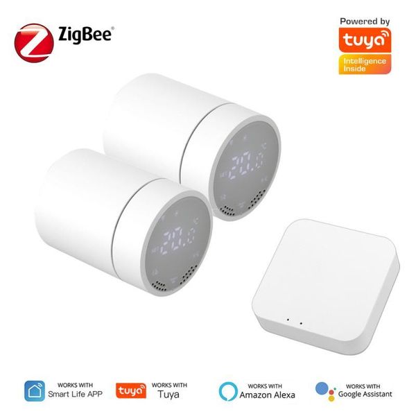 smart home control zigbee3.0 tuya thermostat radiator valve programmable actuator voice via alexa google remote controller
smart home control zigbee3.0 tuya thermostat radiator valve programmable actuator voice via alexa google remote controller