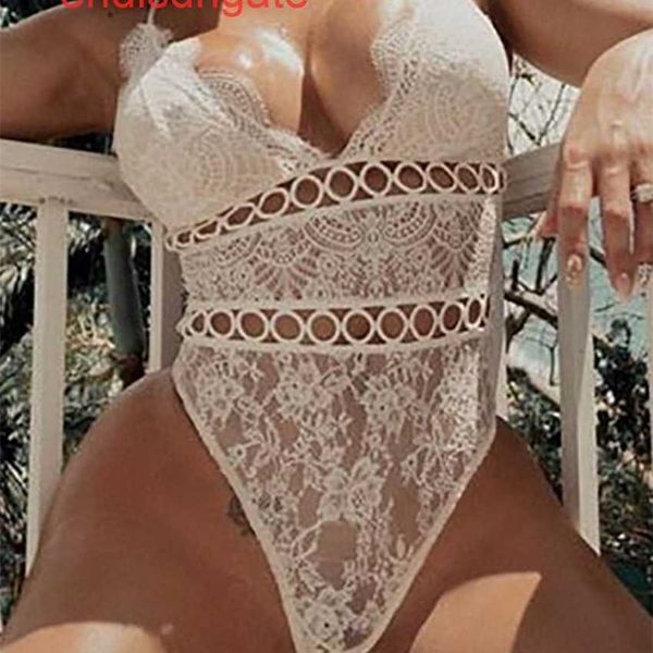 lingerie pajamas 2020 lace cut-out jumpsuit female qqny, Black;white 
lingerie pajamas 2020 lace cut-out jumpsuit female qqny, Black;white