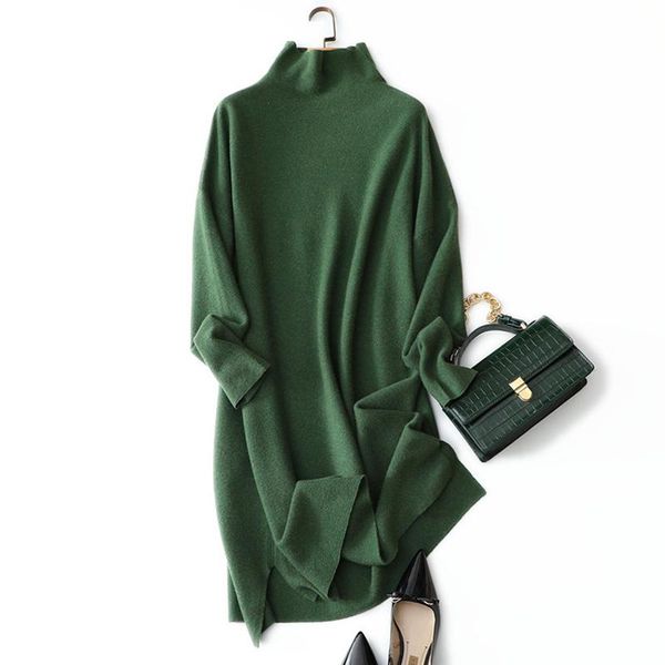casual dresses style warm long sleeve women's oversized turtleneck 100% cashmere sweater dress for winter, Black;gray
casual dresses style warm long sleeve women's oversized turtleneck 100% cashmere sweater dress for winter, Black;gray