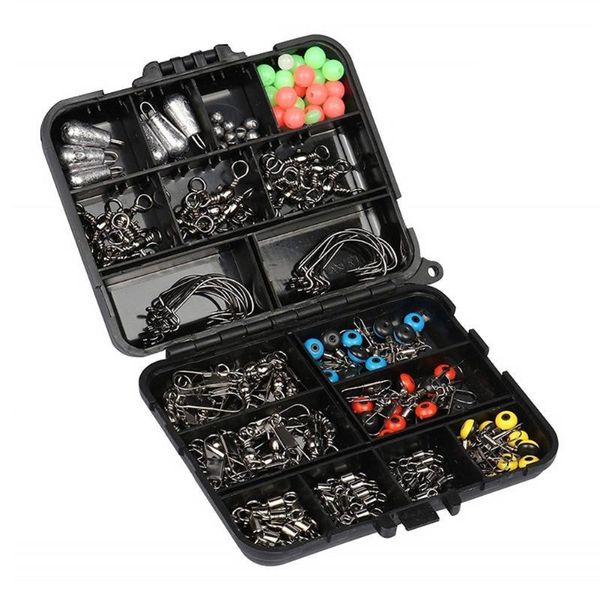 170pcs/set fishing tackle boxes storage case fishing swivels snaps hooks luminous beads lure carp gear accessories
170pcs/set fishing tackle boxes storage case fishing swivels snaps hooks luminous beads lure carp gear accessories