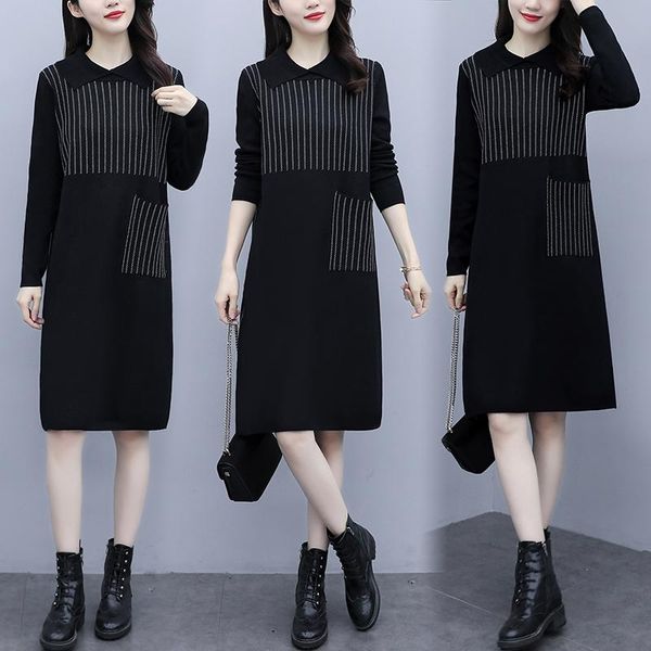 casual dresses winter women warm sweater soft long sleeve slim vestidos dress knitted autumn, Black;gray
casual dresses winter women warm sweater soft long sleeve slim vestidos dress knitted autumn, Black;gray