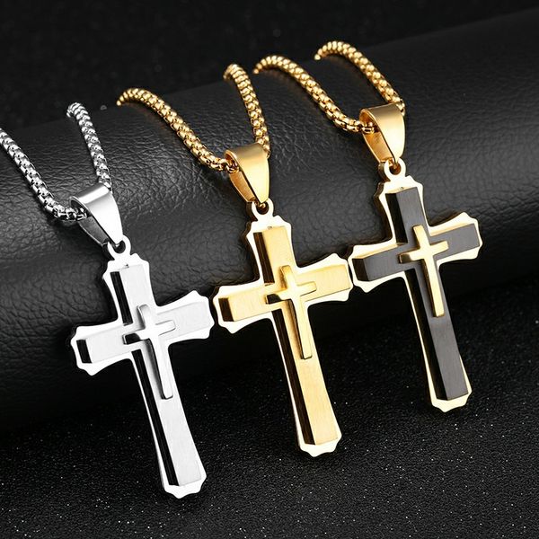 aaa quality stainless steel christian cross necklace for men jesus lord's prayer necklaces man jewelry religious gift wholesale factory, Silver
aaa quality stainless steel christian cross necklace for men jesus lord's prayer necklaces man jewelry religious gift wholesale factory, Silver
