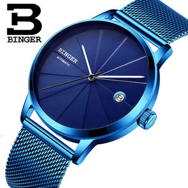 gentlemen binger mark real switzerland watches automatic mechanical movement creative steel luxury male self-wind simple calendar, Slivery;brown
gentlemen binger mark real switzerland watches automatic mechanical movement creative steel luxury male self-wind simple calendar, Slivery;brown