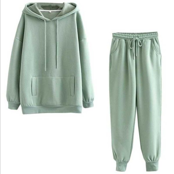 two piece outfits for women winter 2020 tracksuit on fleece oversize long sleeve hoodies sweatshirt jogger solid warm sport suit y0820, Black
two piece outfits for women winter 2020 tracksuit on fleece oversize long sleeve hoodies sweatshirt jogger solid warm sport suit y0820, Black