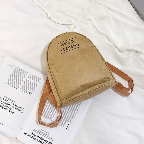 backpack fashion washable kraft paper women's waterproof dupont tear-resistant travel bags
backpack fashion washable kraft paper women's waterproof dupont tear-resistant travel bags