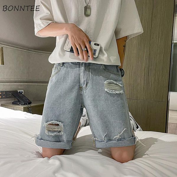 men's shorts casual men denim hole ripped knee length streetwear korean style male trousers frayed straight fashion plus size s-3xl, White;black
men's shorts casual men denim hole ripped knee length streetwear korean style male trousers frayed straight fashion plus size s-3xl, White;black