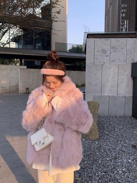 women's fur & faux women 2021 winter fashion solid color loose coats female imitation jackets ladies warm hooded overcoats u897, Black 
women's fur & faux women 2021 winter fashion solid color loose coats female imitation jackets ladies warm hooded overcoats u897, Black