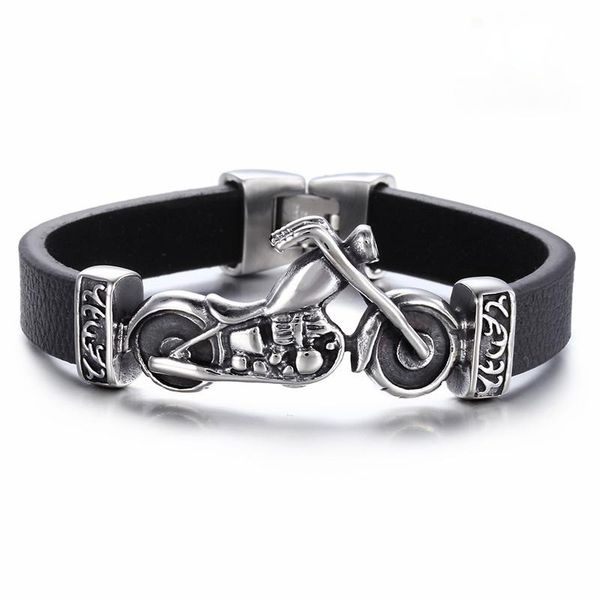 charm bracelets jewels unique male jewelry stainless steel motorcycle bracelet rock punk durable leather cool gift, Golden;silver
charm bracelets jewels unique male jewelry stainless steel motorcycle bracelet rock punk durable leather cool gift, Golden;silver