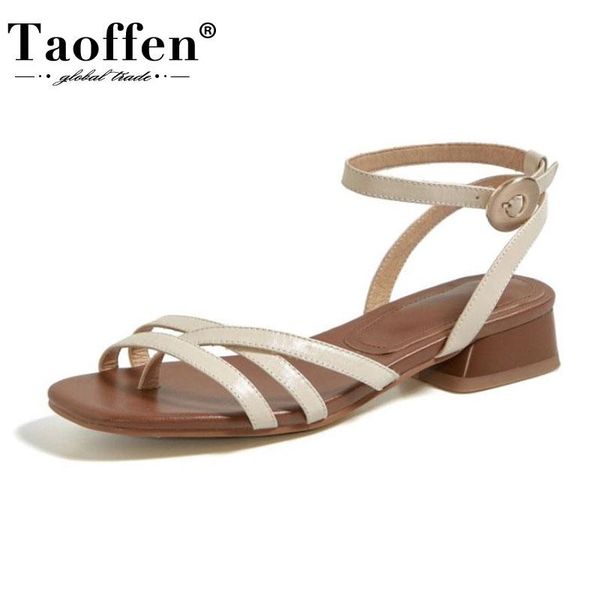 dress shoes taoffen sandals for women open toe buckle strap thick heel real leather summer ladies footwear size 33-40, Black
dress shoes taoffen sandals for women open toe buckle strap thick heel real leather summer ladies footwear size 33-40, Black