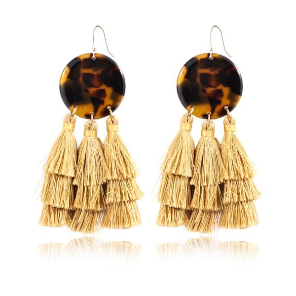 hoop & huggie vcu the fashion earrings acetate plate three-layer tassel wire women jewelry, Golden;silver
hoop & huggie vcu the fashion earrings acetate plate three-layer tassel wire women jewelry, Golden;silver