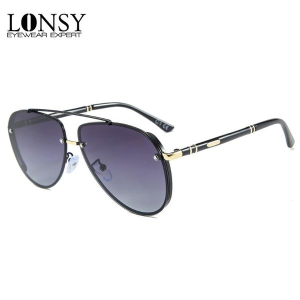 sunglasses lonsy 2021 brand design uv400 polarized men fashion classic vintage pilot sun glasses for male, White;black
sunglasses lonsy 2021 brand design uv400 polarized men fashion classic vintage pilot sun glasses for male, White;black