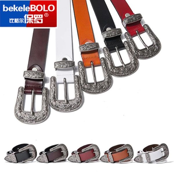 belts 2021 100% cow leather decorative belt genuine latest lady retro punk 2.8cm personalized wide, Black;brown
belts 2021 100% cow leather decorative belt genuine latest lady retro punk 2.8cm personalized wide, Black;brown