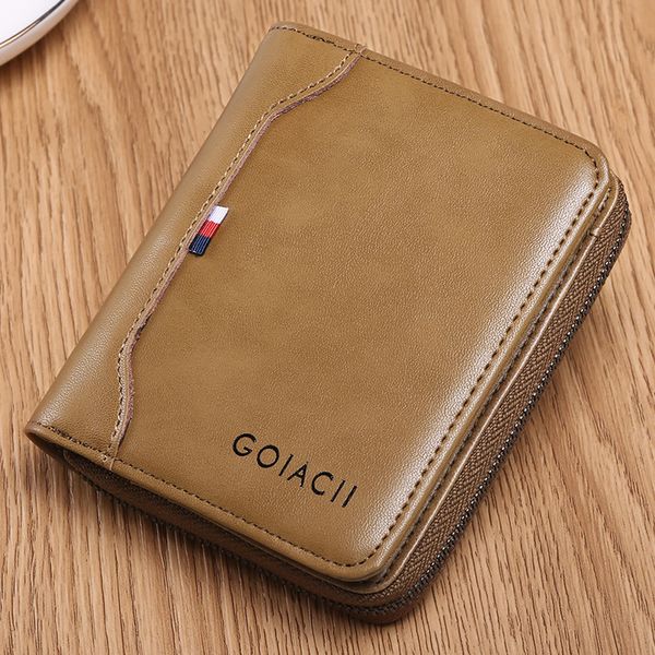 genuine leather money clips card holders for men with zipper khaki mini wallet bag, Black
genuine leather money clips card holders for men with zipper khaki mini wallet bag, Black
