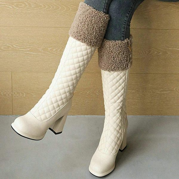 boots 2021 women knee high platform square heel ladies winter short plush round toe women's pu leather shoes, Black
boots 2021 women knee high platform square heel ladies winter short plush round toe women's pu leather shoes, Black