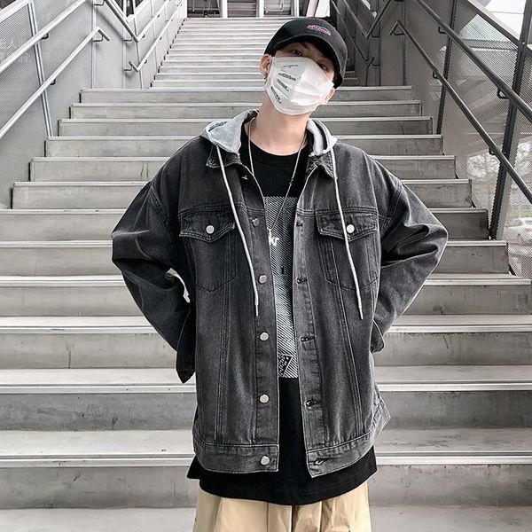 men's jackets jacket jeans loose hooded spring and autumn 2021 korean fashion j03-, Black;brown
men's jackets jacket jeans loose hooded spring and autumn 2021 korean fashion j03-, Black;brown