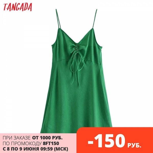 tangada women green pleated satin short dress strap sleeveless summer fashion lady dresses vestido 3h320 210609, Black;gray
tangada women green pleated satin short dress strap sleeveless summer fashion lady dresses vestido 3h320 210609, Black;gray