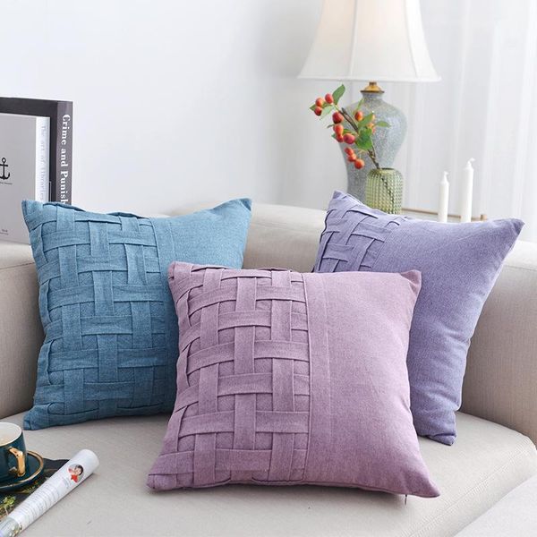 cushion/decorative pillow korean style plain color lattice splicing cotton case solid fabric sofa cushion
cushion/decorative pillow korean style plain color lattice splicing cotton case solid fabric sofa cushion