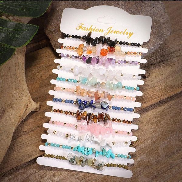 beaded, strands est jewelry accessories handmade weave rope irregular colorful gravel beads bracelets designer beaded for women, Black
beaded, strands est jewelry accessories handmade weave rope irregular colorful gravel beads bracelets designer beaded for women, Black