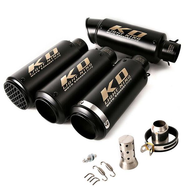 motorcycle exhaust system black universal 51mm 61mm muffler tail pipe modified escape for yzf-r1 r23 cbr500r gsxr 750 slip
motorcycle exhaust system black universal 51mm 61mm muffler tail pipe modified escape for yzf-r1 r23 cbr500r gsxr 750 slip