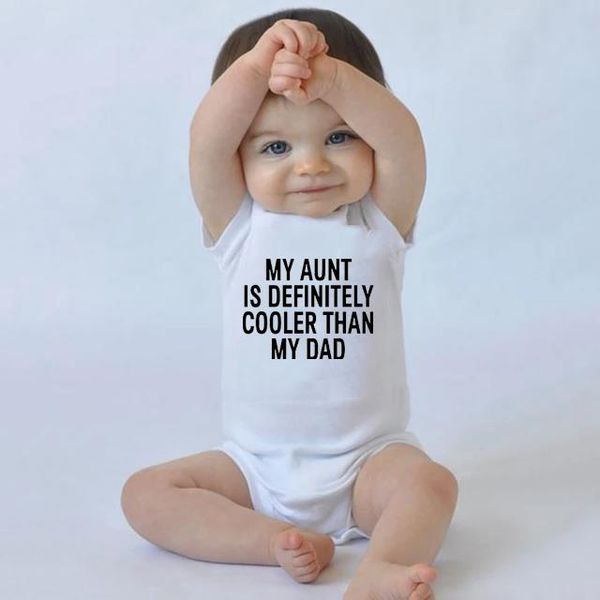 rompers my aunt is definitely cooler than dad baby boys girls bodysuits toddler casual funny print jumpsuits soft clothes, Blue
rompers my aunt is definitely cooler than dad baby boys girls bodysuits toddler casual funny print jumpsuits soft clothes, Blue