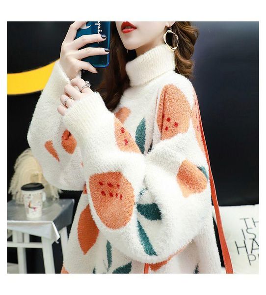 women's knits & tees white fruit oversized pullovers women winter high collar loose long sweaters streetwear warm outerwear overcoat cl
women's knits & tees white fruit oversized pullovers women winter high collar loose long sweaters streetwear warm outerwear overcoat cl