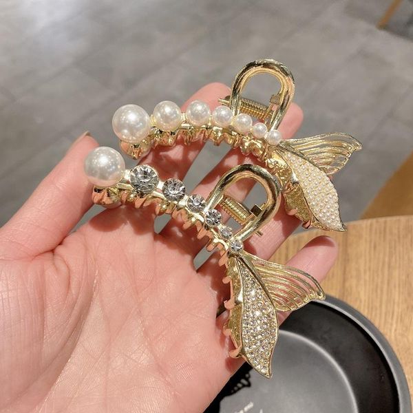 hair clips & barrettes explosive -selling pearl fishtail clip hairpin female retro diamond-studded wild temperament jewelry, Golden;silver
hair clips & barrettes explosive -selling pearl fishtail clip hairpin female retro diamond-studded wild temperament jewelry, Golden;silver