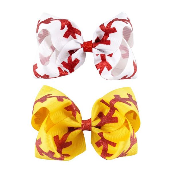 hair accessories 2pcs/lot 4.5''kids headwear printing glitter softball grosgrain ribbon bows clips boutique handmade girls' h, Slivery;white
hair accessories 2pcs/lot 4.5''kids headwear printing glitter softball grosgrain ribbon bows clips boutique handmade girls' h, Slivery;white