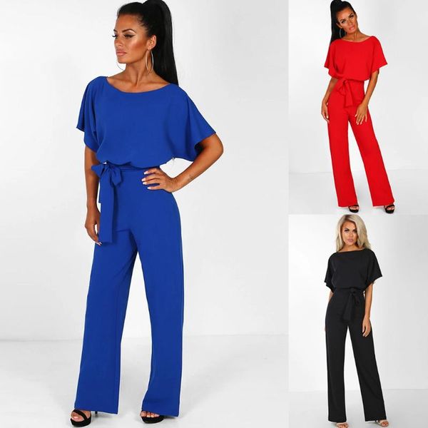 women's jumpsuits & rompers elegant women jumpsuit romper wide leg work office ladies short sleeve high waist autumn female, Black;white
women's jumpsuits & rompers elegant women jumpsuit romper wide leg work office ladies short sleeve high waist autumn female, Black;white