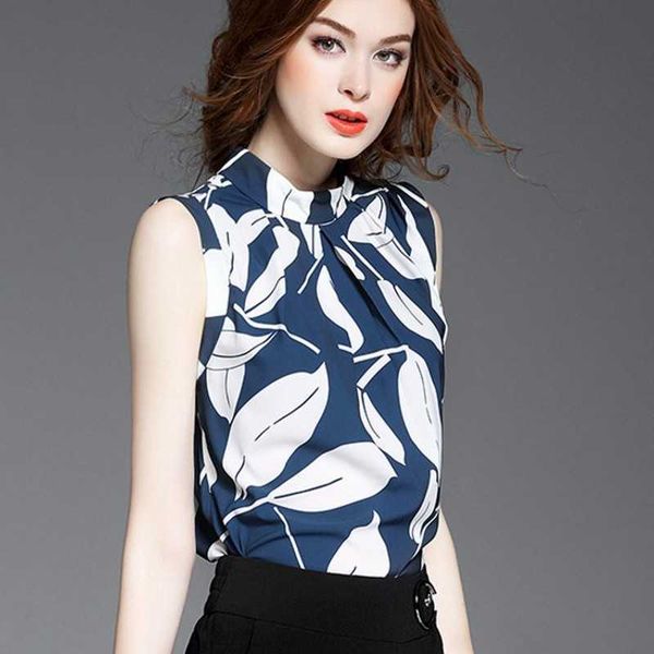 summer sleeveless female o neck white women blouse shirt ladies loose print chic casual blouses black 210601
summer sleeveless female o neck white women blouse shirt ladies loose print chic casual blouses black 210601