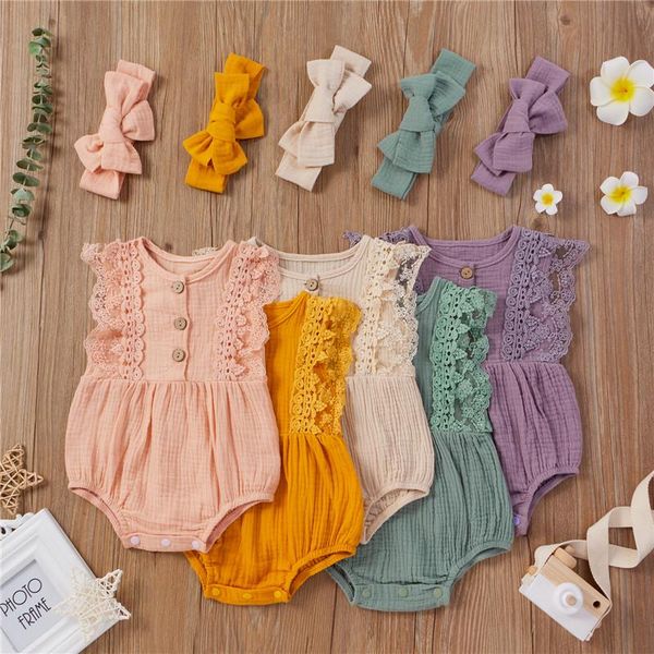 jumpsuits born baby girls cotton linen outfits sleeveless lace o-neck button romper headband set for kids, Blue
jumpsuits born baby girls cotton linen outfits sleeveless lace o-neck button romper headband set for kids, Blue