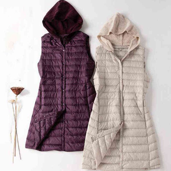 sedutmo winter hooded duck down vest women ultra light long jackets casual waistcoat autumn slim parkas ed1205 211130, Black
sedutmo winter hooded duck down vest women ultra light long jackets casual waistcoat autumn slim parkas ed1205 211130, Black