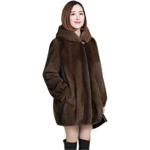 women's fur & faux mink coats women 2021 winter fashion coat elegant thick warm outerwear fake jacket a90, Black
women's fur & faux mink coats women 2021 winter fashion coat elegant thick warm outerwear fake jacket a90, Black