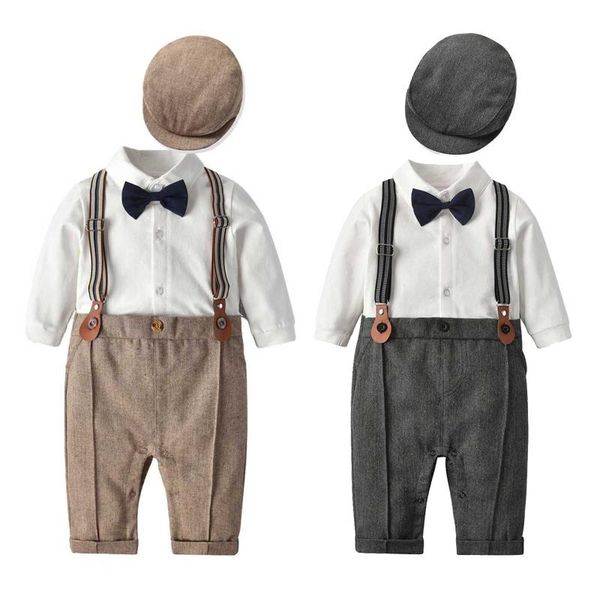 clothing sets born clothes autumn winter boys long sleeve romper suspender trousers sling gentleman hat set dress, White
clothing sets born clothes autumn winter boys long sleeve romper suspender trousers sling gentleman hat set dress, White