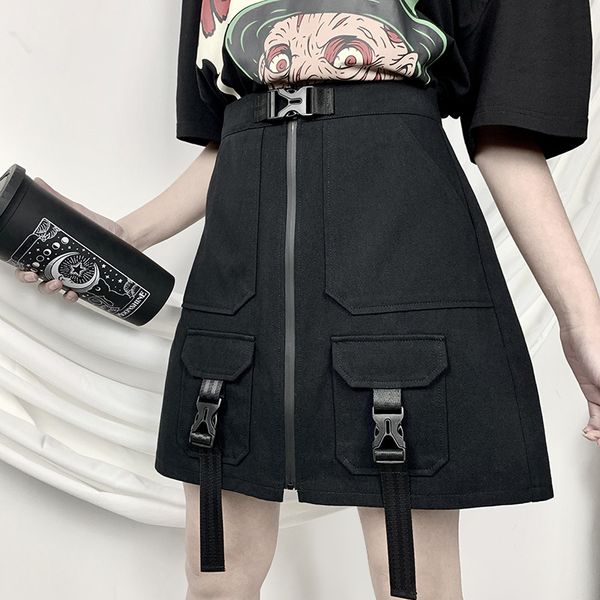 harajuku grunge cargo black high waist skirt streetwear gothic women skirts summer a-line mini punk bag buckle skirts
harajuku grunge cargo black high waist skirt streetwear gothic women skirts summer a-line mini punk bag buckle skirts