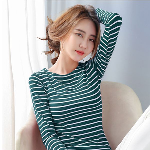 basic striped female shirt casual cotton elastic sleeve long spring autumun t plus size s-5xl 0mkj, White
basic striped female shirt casual cotton elastic sleeve long spring autumun t plus size s-5xl 0mkj, White