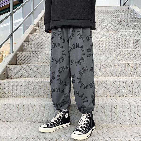men's pants legible 2021 spring summer men casual harem pant loose man, Black