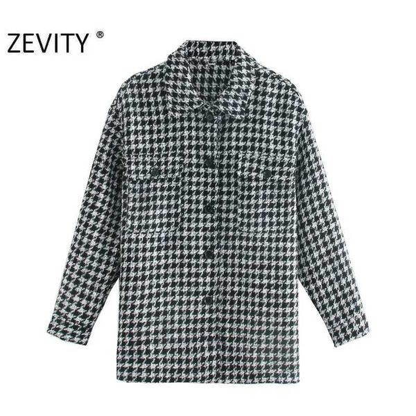 zevity women vintage houndstooth plaid pocket patch shirt coat female long sleeve outwear coat casual chic jacket ct590 210603, Black;brown
zevity women vintage houndstooth plaid pocket patch shirt coat female long sleeve outwear coat casual chic jacket ct590 210603, Black;brown