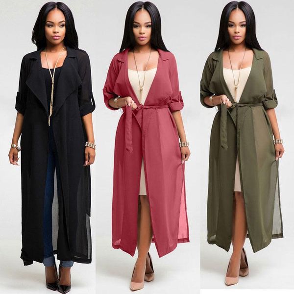 women's swimwear summer casual womens long sleeve maxi cover up chiffon bikini solid cardigan dress, White;black
women's swimwear summer casual womens long sleeve maxi cover up chiffon bikini solid cardigan dress, White;black