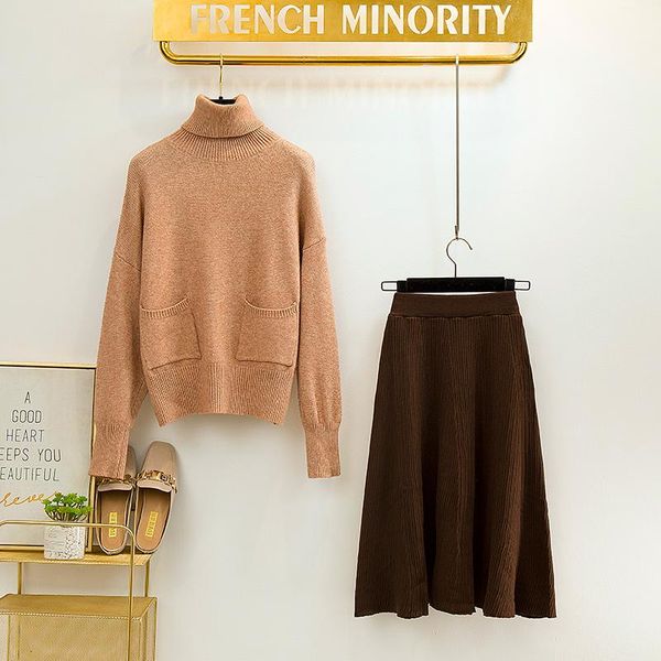 two piece dress autumn winter women pullover knitted sweaters & long skirt flavour students pocket sweater suit knitwear warm outfit, White
two piece dress autumn winter women pullover knitted sweaters & long skirt flavour students pocket sweater suit knitwear warm outfit, White