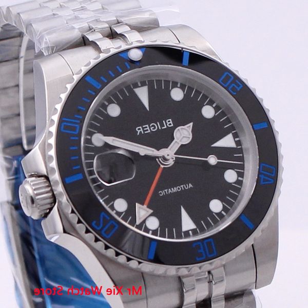 bliger 40mm automatic mechanical men sterile dial sapphire crystal gmt watch luminous waterproof calendar male wristwatch, Slivery;brown
bliger 40mm automatic mechanical men sterile dial sapphire crystal gmt watch luminous waterproof calendar male wristwatch, Slivery;brown