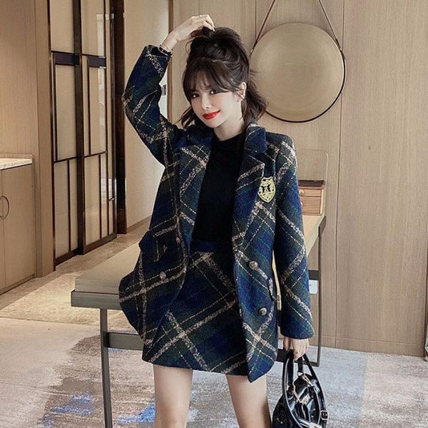 two piece dress xiaoxiang styling wool suit womanly jacket autumn and winter loose thin skirt small two-piece 8jvt, White
two piece dress xiaoxiang styling wool suit womanly jacket autumn and winter loose thin skirt small two-piece 8jvt, White
