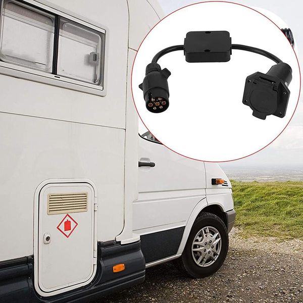 parts trailer connector light cable converter adapter european 7-pin to american way plug
parts trailer connector light cable converter adapter european 7-pin to american way plug