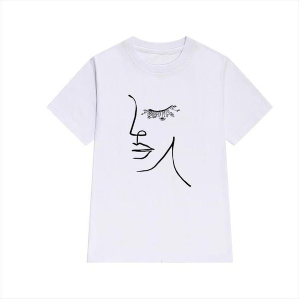 Summer Female Vogue Line Men Tops Art Woman Print Aesthetics Tee Casual Beautiful, White;black
Summer Female Vogue Line Men Tops Art Woman Print Aesthetics Tee Casual Beautiful, White;black