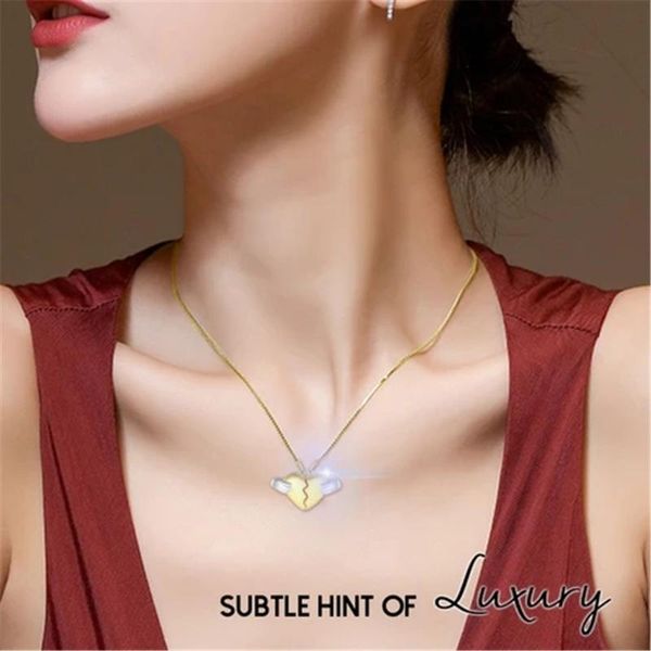 pendant necklaces magnetic couple heart-shaped necklace women valentine's day gifts creative gold collares, Silver
pendant necklaces magnetic couple heart-shaped necklace women valentine's day gifts creative gold collares, Silver