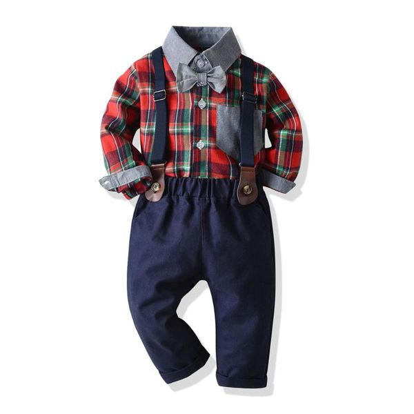 clothing sets tem doger autumn and winter boy suits plaid shirt + jumpsuits 2 pcs casual outfits gentleman, White
clothing sets tem doger autumn and winter boy suits plaid shirt + jumpsuits 2 pcs casual outfits gentleman, White