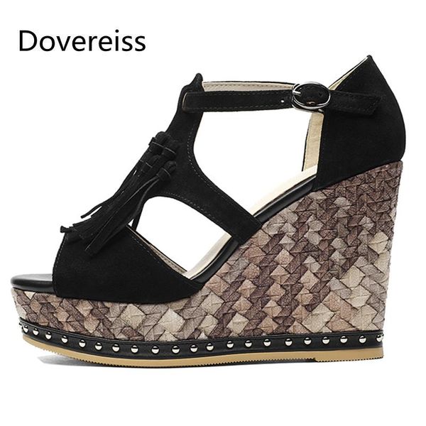sandals dovereiss fashion women's shoes summer elegant pure color buckle mature wedges 34-39, Black
sandals dovereiss fashion women's shoes summer elegant pure color buckle mature wedges 34-39, Black