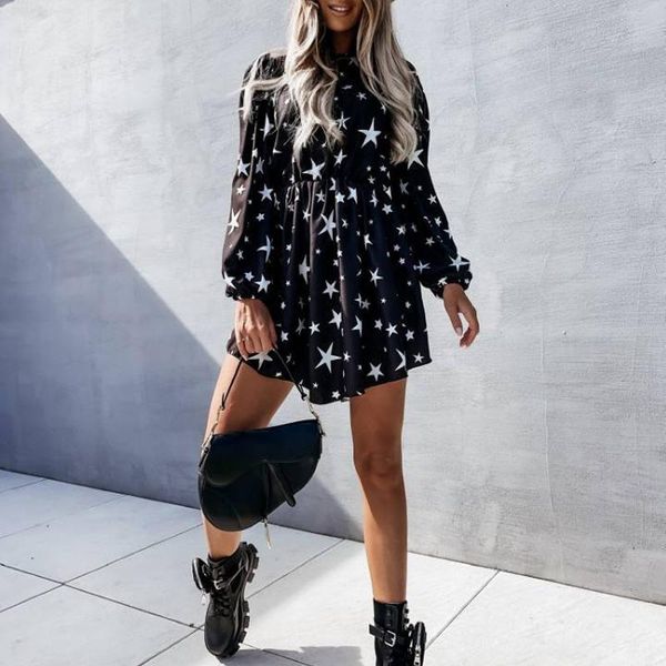 casual dresses 2021 wrinkled mini beach boho outwear women autumn o-neck dress long sleeve a-line clubwear stars printed 2xl plus size g3018, Black;gray
casual dresses 2021 wrinkled mini beach boho outwear women autumn o-neck dress long sleeve a-line clubwear stars printed 2xl plus size g3018, Black;gray