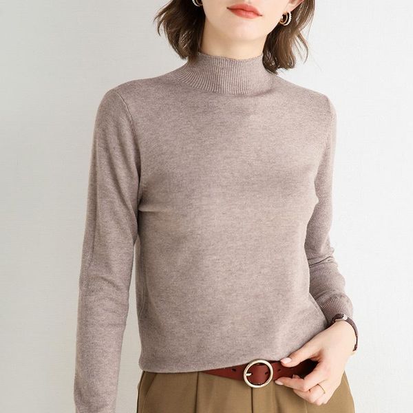 women's sweaters autumn winter basic cashmere sweater pullovers women female 2021 half turtleneck loose long sleeve knit jumpers top, White;black
women's sweaters autumn winter basic cashmere sweater pullovers women female 2021 half turtleneck loose long sleeve knit jumpers top, White;black
