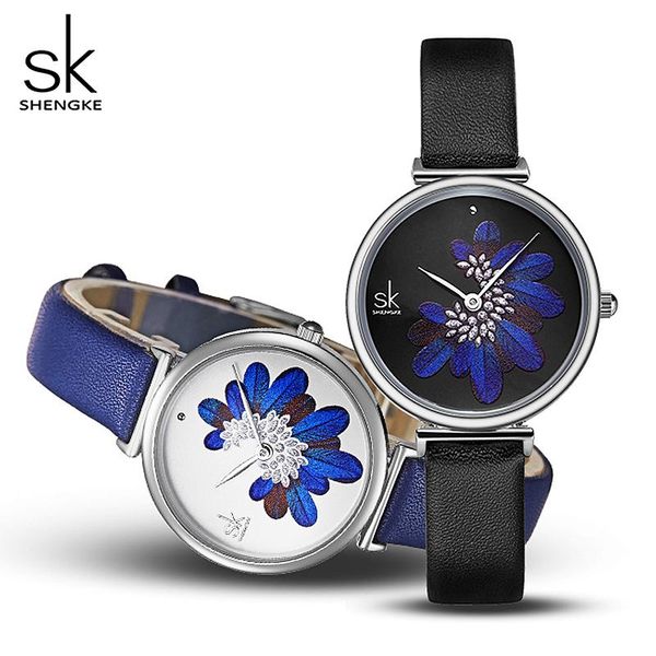 wristwatches shengke women watches fashion blue leather watchband waterproof wristwatch for women's quartz watch lady clock, Slivery;brown
wristwatches shengke women watches fashion blue leather watchband waterproof wristwatch for women's quartz watch lady clock, Slivery;brown